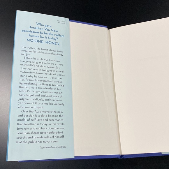 Over the Top by Jonathan Van Ness - Hardcover Book - Picture 4 of 8